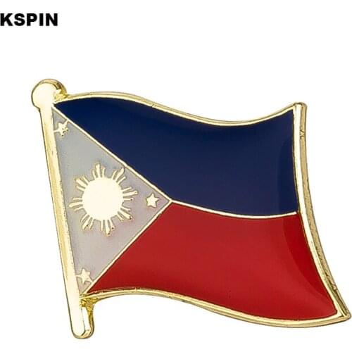 Philippines flag badge pin lapel pin 100pcs a lot Brooch Icons KS-0059