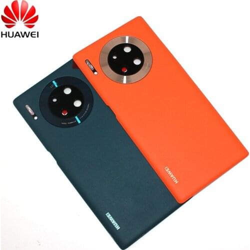 100%Original Huawei Mate 30 Pro Back Cover Leather Phone Replacement For Mate 30 TAS-AN00 MATE30 TAS-AL00 +Camera Lens +Sticker