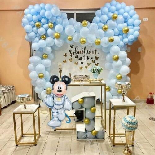 188Pcs Disney Mickey Mouse Balloons Arch Garland Kit Baby Shower Kids Birthday Party Decoration Supplies Kids Gift Globos