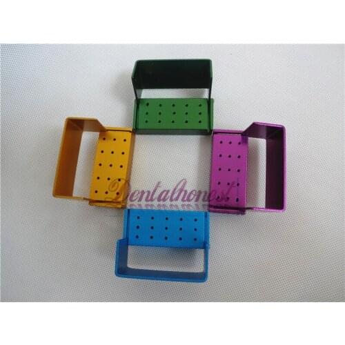4pcs 15 Holes Autoclavable Dental FG High Speed Burs Holder Blocks