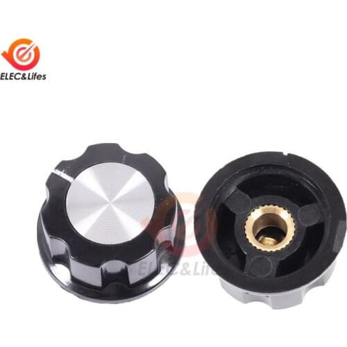 5Pcs Rotary Potentiometer Knob Kit for Hole 6mm Dia MF-A01 MF-A03 Potentiometer Switch Knobs Caps Electronic DIY Parts
