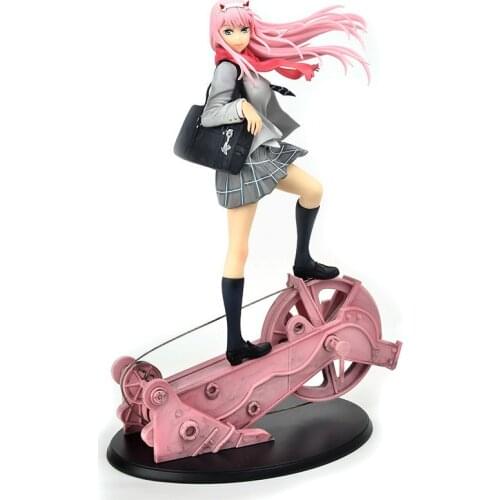 Anime DARLING in the FRANXX Figure Toy Zero Two 02 PVC Action Figure Collection Model Toys Xmas Gifts 28cm