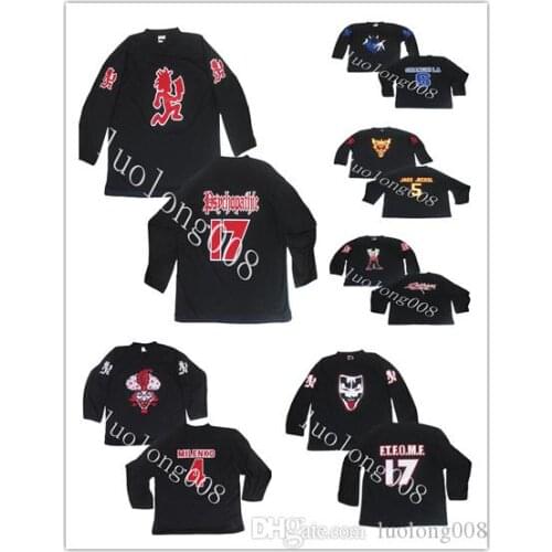 Insane Clown Posse Milenko Riddlebox Shangri Dope Jake Jeckel Hockey Jersey Embroidery Stitched Customize any number and name