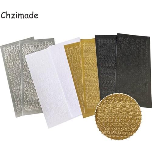 Chzimade 2Pcs/lot Colorful Letter Alphabet PVC Shine Sticker for DIY Handmade Scrapbooking Sticker Diary Decoration