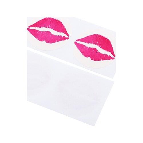 Good quality Hickey Lip print adhesive nipple cover for women teat reusable nipple petal sticker as woman lingerie accessory