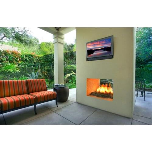 Inno living fire 48 inch insert real flame bioethanol fireplace chimenea exterior