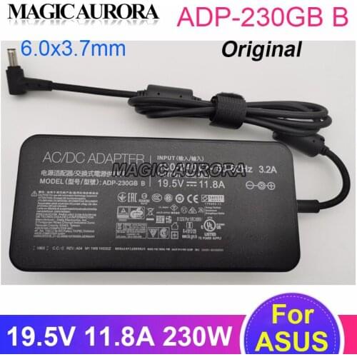 Original For ASUS ADP-230GB B 19.5V 11.8A 6.0x3.7mm Laptop Adapter ROG STRIX G731 GL703GS GL702 GL703 GL503 GL504 GX501V GL703GS