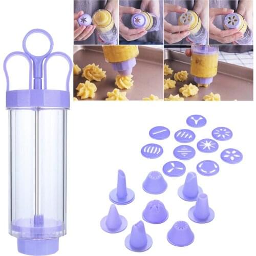 Cookie Biscuit Making Maker Pump Press Machine Decor Kitchen Mold Tools Set Cookie Cake Mould