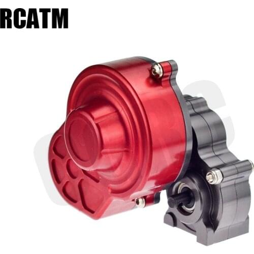 Complete Full Metal Gearbox SCX10 Gearbox Transmission Box Contain Gear For 1/10 Rc Crawler Car Axial SCX10 Upgrade Parts