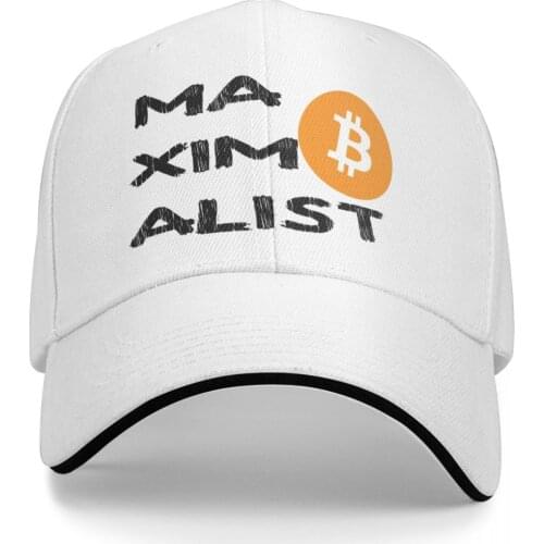 Bitcoin Maximalist Poster By 21 Million Club Promo Mens and Womens cap Print Anime fishing summer Creative caps