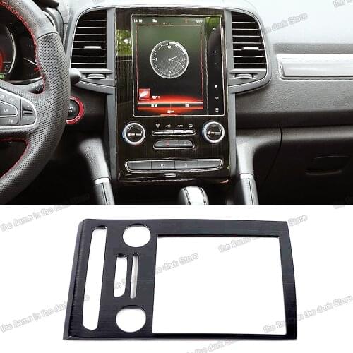 Car gps navigation panem frame trims for renault koleos 2016 2017 2018 2019 2020 2021 2022 samsung qm6 accessories interior auto