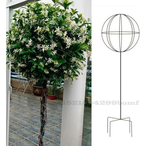 Adjustable Green Plant Climbing Frame Blue Snowflake Windmill Jasmine Stand Spherical Flower Stand Floral Flower Shelf 106cm