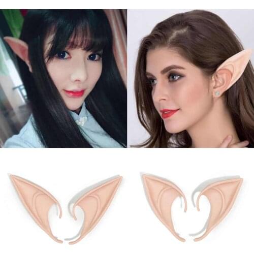 Angel Elf Ears for Home Party Decor Latex Ears Halloween Fairy Cosplay Accessories Decorations Funny Angel Ear Birthday Gifts
