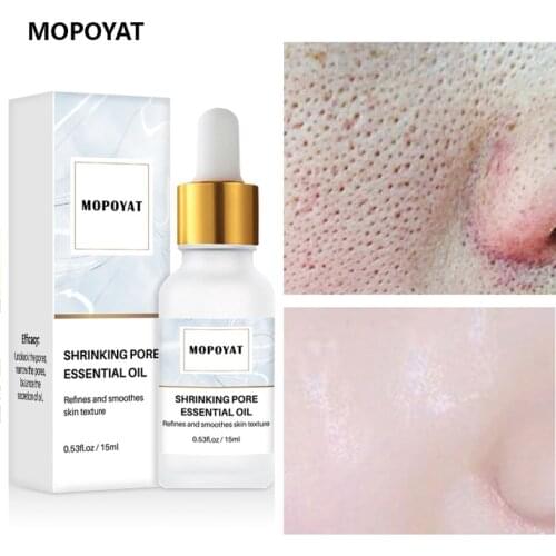 15ml Shrink Pores Essential Oil Face Serum Deep Cleansing Pores Oil-Control Blackhead Remover Moisturizing Whitening Skin Care