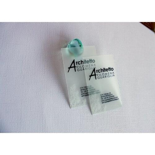 0.38mm thickness factory custom full color one side printing transparent plastic business card name card VIP visiting card