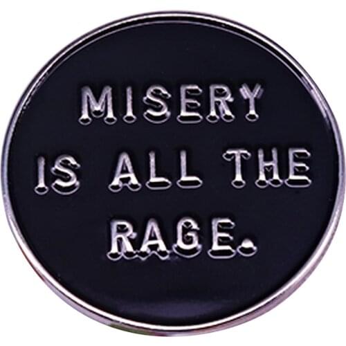 Life Club slogan enamel pin hipster Emo Goth gift