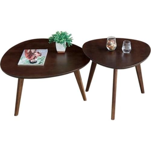 Solid wood Heart-shaped Coffee tables Living room tea table Side table