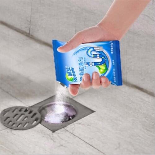 1PCS Drain Cleaners Strong pipe dredging agent kitchen water pipe sewer toilet closestool clean deodorant Powder Sink Drain