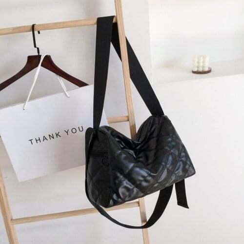 2021 Leather Fashion Simple Handbags Famous Brands Women Shoulder Bag Big Tote Vintage Ladies Wide Shoulder Belt Crossbody Bags
