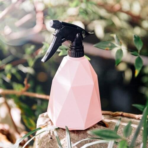 600ml Garden Tools Candy Colors Hand Pressure Water Spray Bottle Geometric Rhombus Plastic Watering Can Patio Plant Pot Sprayer