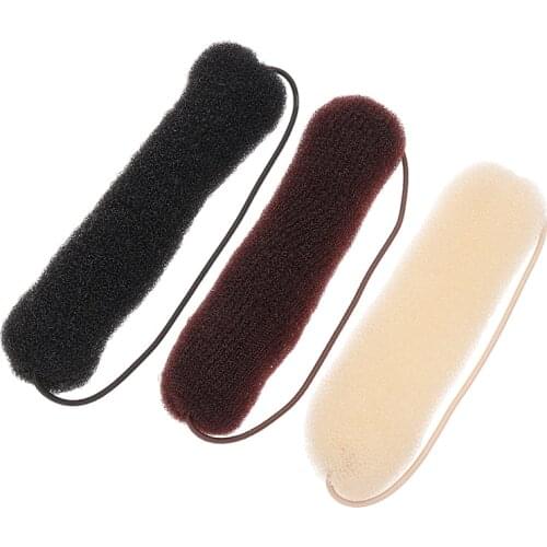 Hair Styling Accessories Bun Hair Maker Sponge Bump Up Hollywood Style Roll Tuck Donut Updo French Twist Hair Padding