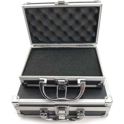 Aluminium Alloy Toolbox Portable Instrument Box Storage Case Handheld Impact Resistant Profile Case Travel Luggage Organizer