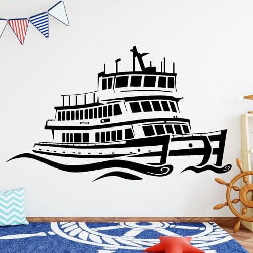 Large steamer Wall Stickers Home Furnishing Decorative Wall Sticker vinyl Stickers Home Decoration Wallpaper muursticker