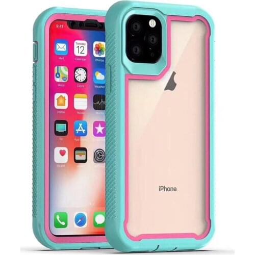 50pcs/lot Heavy Duty Protector Armor PC+TPU Phone Case For iPhone 13 12 Mini 11 Pro XS Max XR X 7 8 6 6S Plus Shockproof Cover