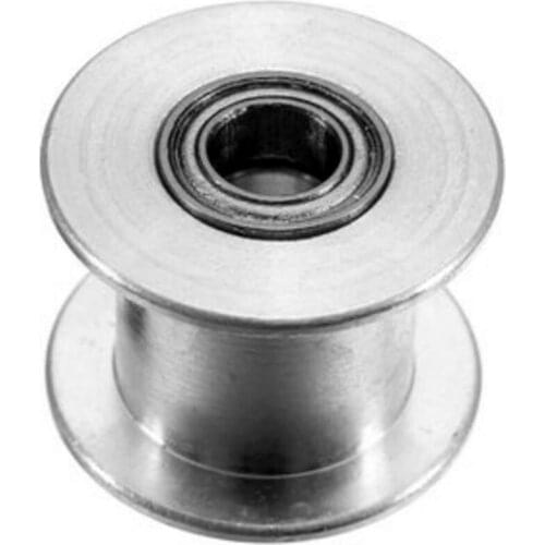 DuoWeiSi 3D Printer Parts H type Without Teeth GT2 Pulley Bore 10mm belt width 3mm/5mm hole belt Pulley Timing Gear