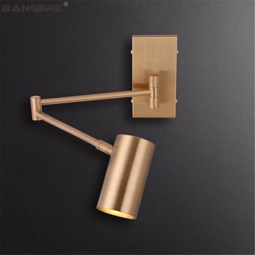 DIY Modern LED Wall Lamp Loft Long Arm Sconce Wall Lights Telescopic Folding Black Iron Light Home Decor Lighting Luminaire