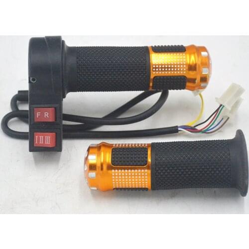 24V/36V/48V/64V/72V/96V electric bicycle throttle with 3 speed controller and forward reverse for ebike/scooter/tricycle