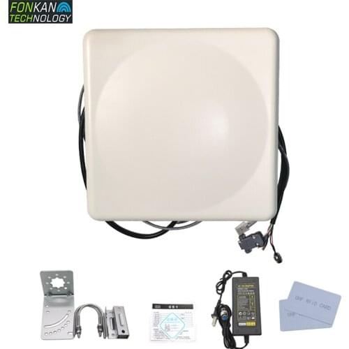 FONKAN 865-868mhz 10m uhf long range rs485 TCP/IP rfid card reader writer provide free sdk used for parking system