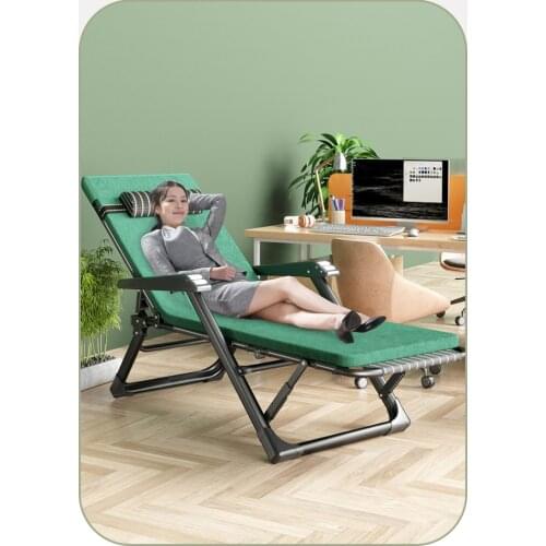 Recliner Chair Folding Outdoor Furniture Portable Home Office Taking A Nap Lounge Chair Beach Chair Foldable Camping Chairs