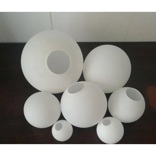 White Glass Lamp Shade Milky Globe Lampshades Fitting Lamp D15cm D20cm D25cm D30cm D35cm Round Light Cover Pantalla Lampara
