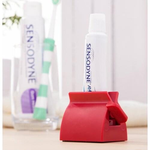Multifunctional Bathroom Plastic Cream Tube Squeezing Dispenser Rolling Tube Squeezer Tooth Paste Squeezer Toothpaste Dispenser