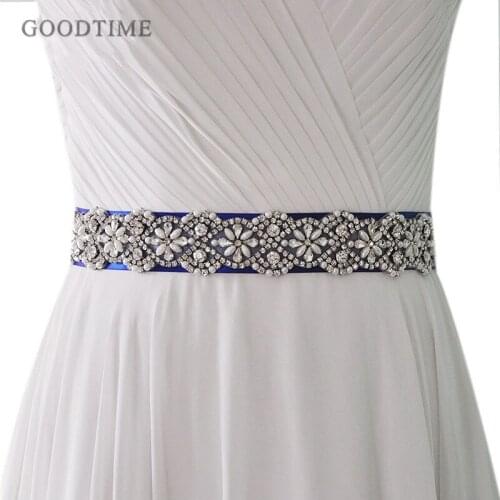 Fashion Bridal Womens Rhinestones Crystals Bride Waist Wedding Belts Sashes Accessories For Evening Party Gown Dresses