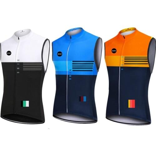 2021 newest PRO TEAM CYCLING WINDPROOF BIKE VEST superlight cycling Gilet mesh fabric at back Ropa Ciclismo road mtb vest