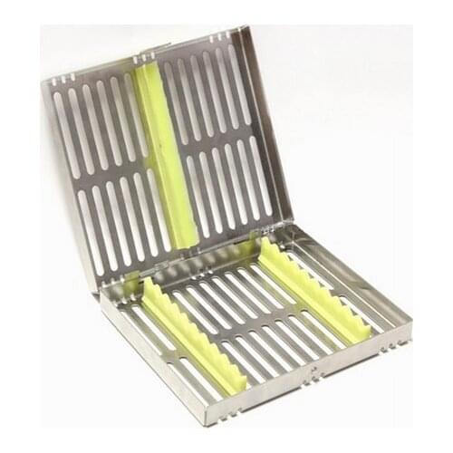 New Dental Surgical 10 Instruments Sterilization Cassette Tray Racks Holder Case