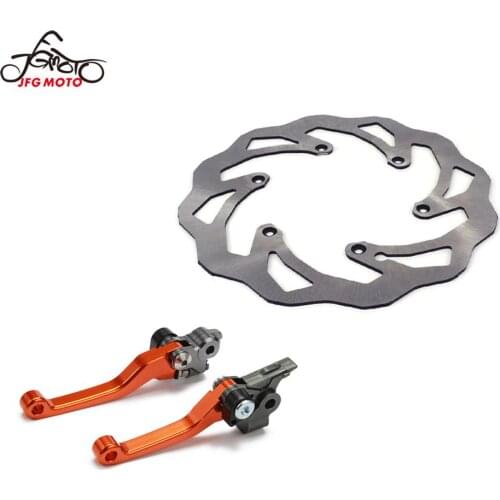 Motorcycle CNC Front Brake Discs Rotors Brake Clutch Lever Handle For KTM SX EXC XC-W 125 200 250 300 450 2005 2006 2007 2008