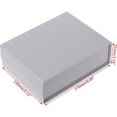 Plastic Electronic Project Box Enclosure Instrument Shell Case DIY 130x170x55MM