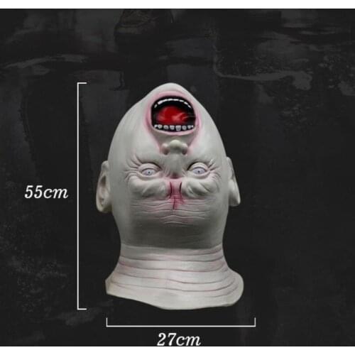 Upside Down Ghost Alien Full Head Mask Xmas Costume Party Prop Headmask