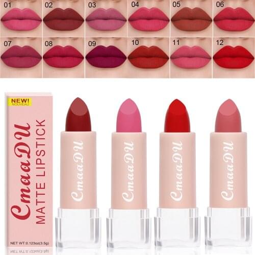 15 Colors Makeup Lip Stick Matte Velvet Lip Gloss Waterproof Non Sticky Long Lasting Lip Glaze Lipstick Cosmetics Rouge A Levre