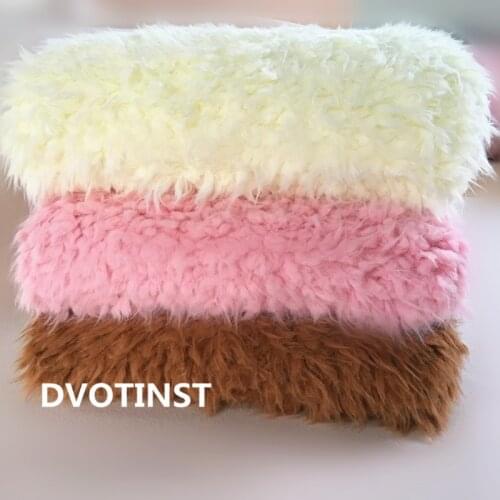 Dvotinst Newborn Photography Props for Baby Soft Plush Blanket Basket Filler Fotografia Accessories Photo Props Studio Shooting