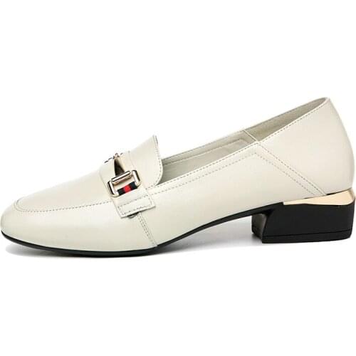 Round Toe Square Heel Shoes WomenS Shallow Mouth Shoes Women Waterproof Platform WomenS Shoes