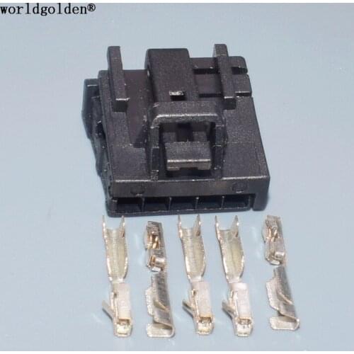 Worldgolden 5 Pin Auto Steering Wheel Plug Socket For VW Female Automotive Connector