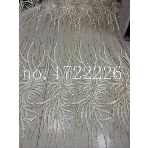 HLL919 gold shining hand print mesh glitter lace fabric position flower for wedding /lady dress ,free fast shipping by dhl