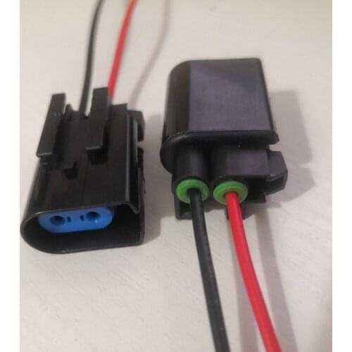 1/2/4/10/20/50/100pcs/lot 2 Pin/Way Female Brake Pad Sensor Connector Wheel ABS Sensor Scoket Plug Wire Harness Pigtail For Ford