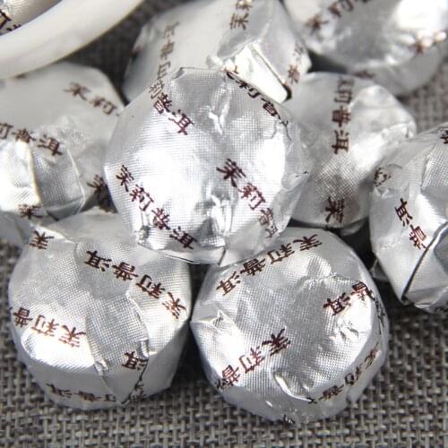 250g The Oldest China Yunnan Jasmine Ripe Pu'er Tea Handmade Tea Green Food for Health Care Weight Lose