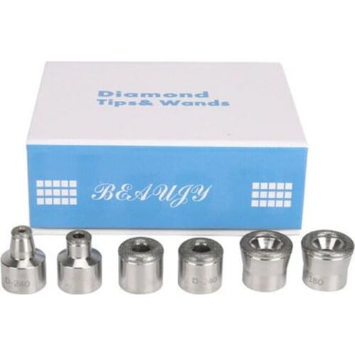 6pcs/Set Dermabrasion Tip For Diamond Microdermabrasion Dermabrasion Facial Machine Beauty Replacement Salon Device Accessories