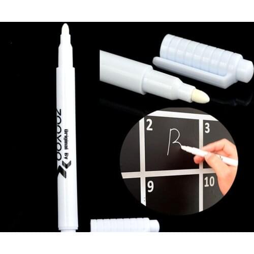 4/3/2/1 Pcs White Liquid Chalk Pen Marker Glass Windows Chalkboard Blackboard Liquid Ink Pen Used on Chalkboard Window White Pen